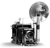 Vintage flash camera